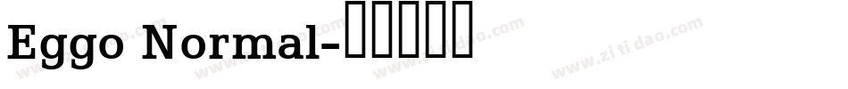 Eggo Normal字体转换